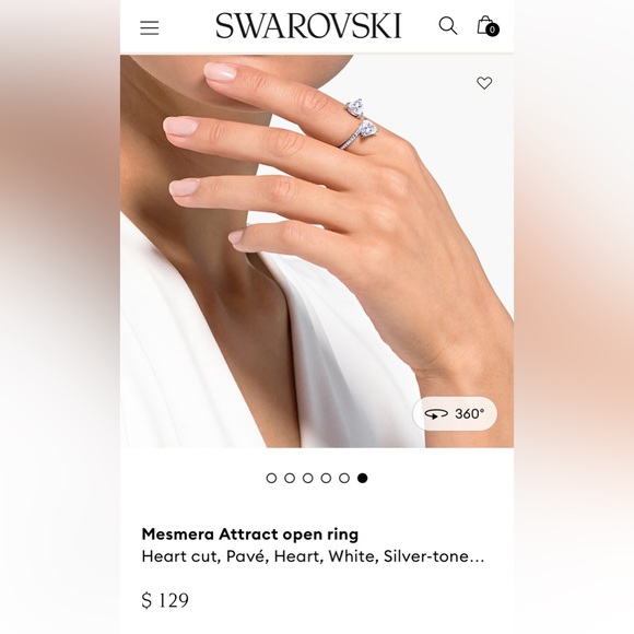 Swarovski Mesmera Crystal Ring - Picture 5 of 9